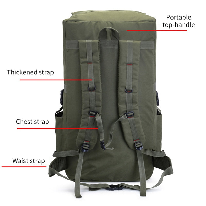 LANDGAP 110L Large Capacity Tactical Backpack