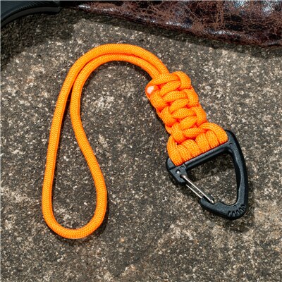 LANDGAP Keychain Lanyard with Triangle Buckle | High Strength Cord for Emergency Survival