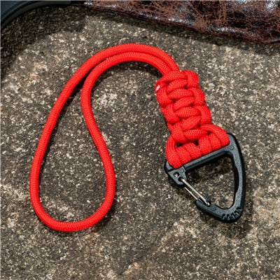 LANDGAP Keychain Lanyard with Triangle Buckle | High Strength Cord for Emergency Survival