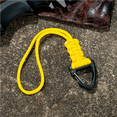 LANDGAP Keychain Lanyard with Triangle Buckle | High Strength Cord for Emergency Survival