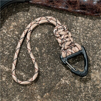 LANDGAP Keychain Lanyard with Triangle Buckle | High Strength Cord for Emergency Survival