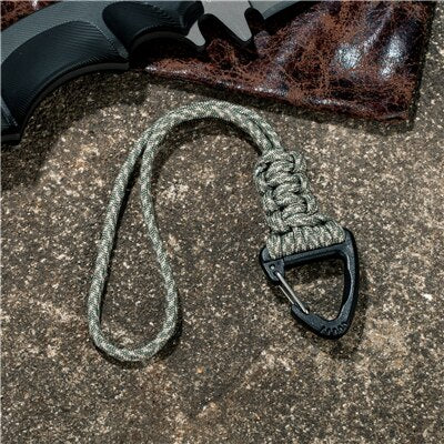 LANDGAP Keychain Lanyard with Triangle Buckle | High Strength Cord for Emergency Survival