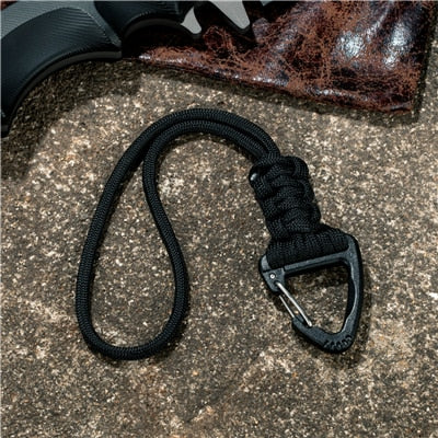 LANDGAP Keychain Lanyard with Triangle Buckle | High Strength Cord for Emergency Survival