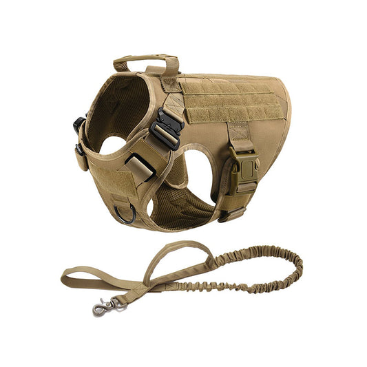 LANDGAP Military Tactical Dog Harness Vest | No Pull Harness for Large Dogs