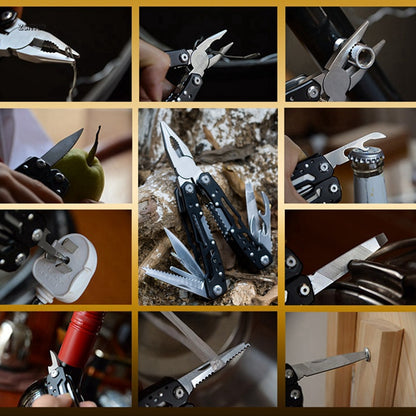 LANDGAP Multifunctional Folding Pliers Pocket Knife Multi-tool for Outdoor Survival and Emergency