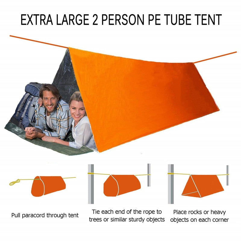 LANDGAP Camping Emergency Tent Survival Sleeping Bag