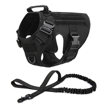 LANDGAP Military Tactical Dog Harness Vest | No Pull Harness for Large Dogs