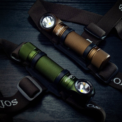 LANDGAP Survival LED Headlamp USB Rechargeable with Power Indicator Magnet Tail