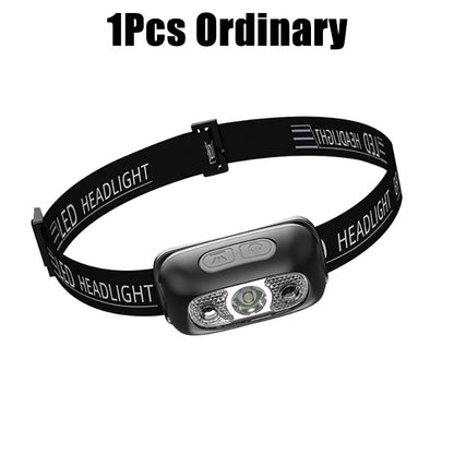 LANDGAP LED Induction Headlamp with Rechargeable Battery and Waterproof Design