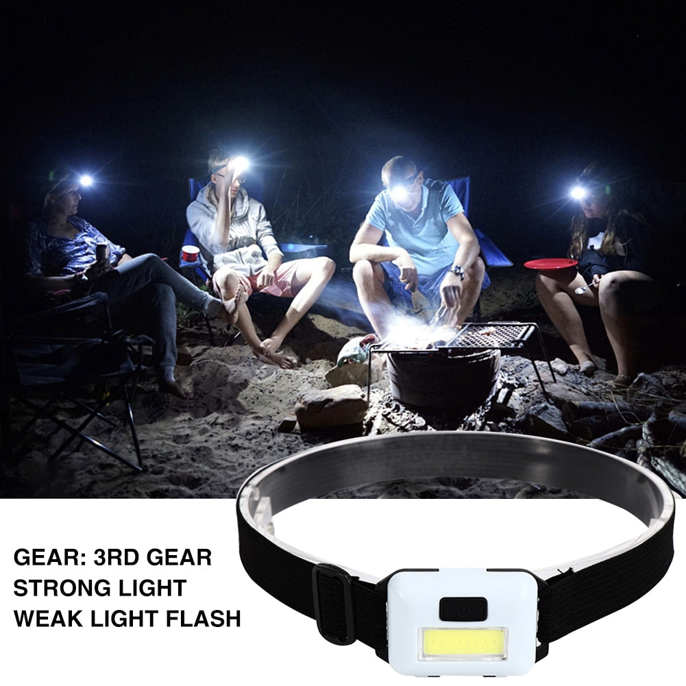 LANDGAP Survival Waterproof Headlight Head Flashlight