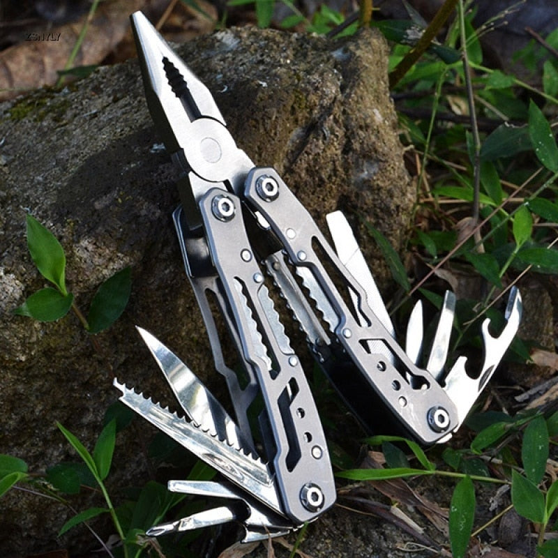 LANDGAP Multifunctional Folding Pliers Pocket Knife Multi-tool for Outdoor Survival and Emergency