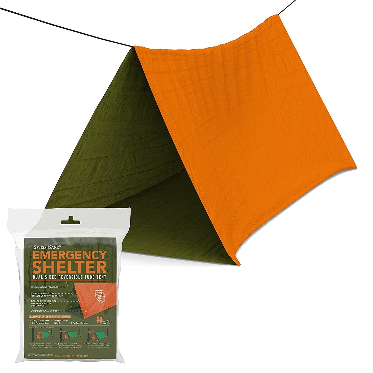 LANDGAP Camping Emergency Tent Survival Sleeping Bag